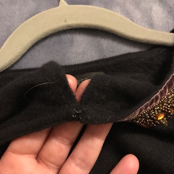 VINTAGE EXPRESS LAMBSWOOL BEADED SHRUG - Picture 4 of 5